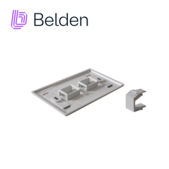 Placa de pared faceplate 2 puertos 2 puertos interior blanco BELDEN AX102655
