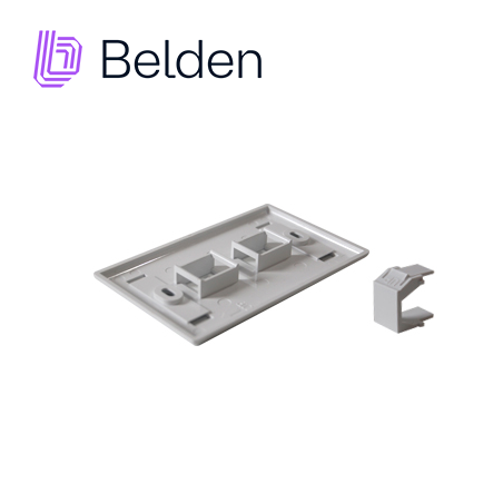 Placa de pared faceplate 2 puertos 2 puertos interior blanco BELDEN AX102655