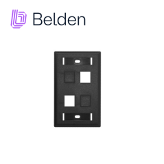 Placa de pared faceplate 4 puertos 4 puertos uso interior plástico ignífugo BELDEN AX104163