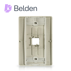 Placa frontal MDVO MDVO ángulada 1 puerto Color gris BELDEN A0405255