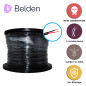 CABLE PARA ALTAVOZ BELDEN 1309A 0101000 / INTERIOR/EXTERIOR / NEGRO / 2 CONDUCTORES / 14 AWG / MULTIFILAR / FORRO PVC / CM / FLE