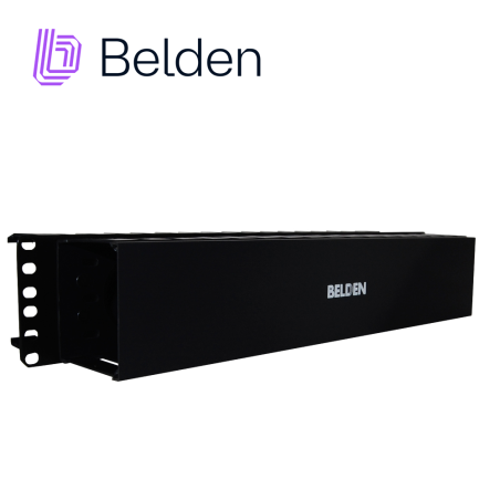 Organizador horizontal 2 Unidades de rack Administración frontal y trasera Ancho 19" BELDEN 9512-1902-FR