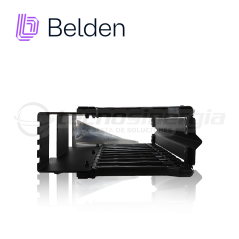 Organizador horizontal para cables 2U 2U montaje en bastidor 19" con tapa BELDEN BHH192UR