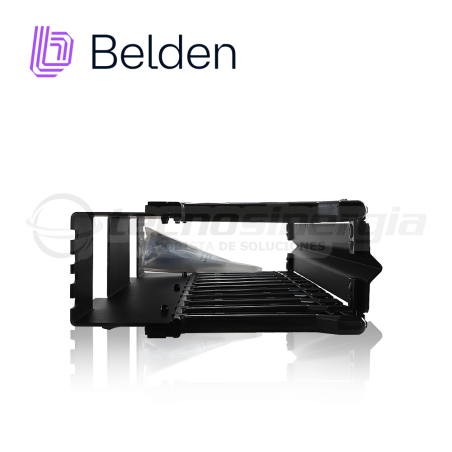 Organizador horizontal para cables 2U 2U montaje en bastidor 19" con tapa BELDEN BHH192UR