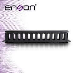 Organizador horizontal para rack 19" 1U peines de policarbonato ENSON ENS-CM14