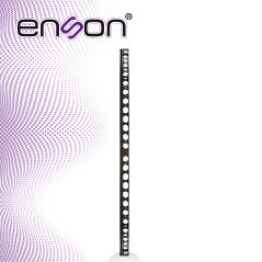 Organizador de cable vertical sencillo 25UR tapa removible acero ENSON ENS-VM25U