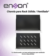 Charola para rack Ocupa 1 UR Fijación frontal a dos puntos Soporta 15Kg ENSON ENS-RTR1U