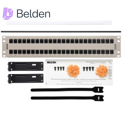 Patch panel Categoria 6A 48 puertos 2UR BELDEN AX103256