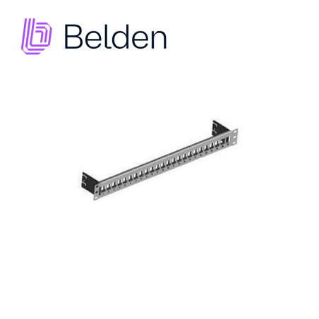 Patch panel modular blindado 24 puertos 1U 24 puertos 1U blindado BELDEN AX104563
