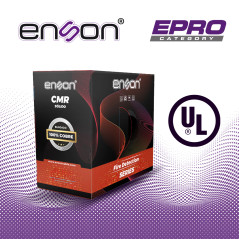 CABLE PARA DETECCION DE INCENDIO ENSON EPRO-5220F FORRO PVC ROJO CMR RISER-FPLR BLINDADO 2C/16AWG 100 POR CIENTO COBRE CONDUCTOR