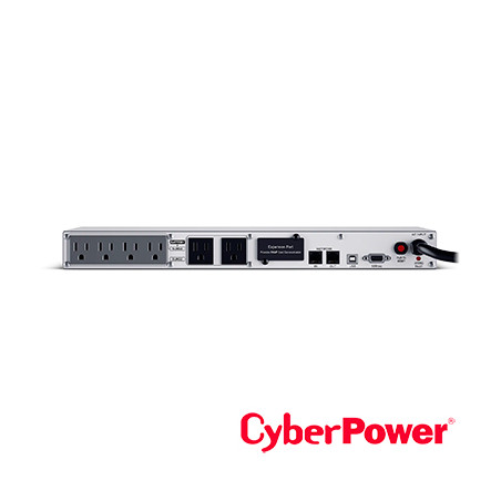 No-break UPS rack 1U 500VA/300W LCD multifunción diseño convertible rack y torre CYBERPOWER OR500LCDRM1Ua