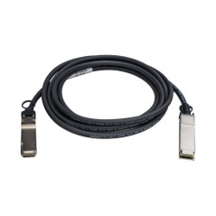 QNAP CAB-NIC40G30M-QSFP cable InfiniBand y de fibra óptica 3 m QSFP+ Negro