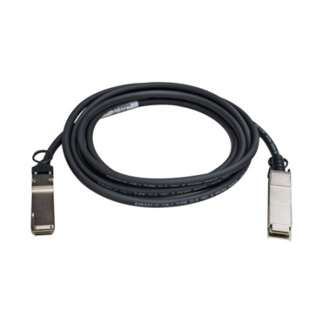 QNAP CAB-NIC40G30M-QSFP cable InfiniBand y de fibra óptica 3 m QSFP+ Negro