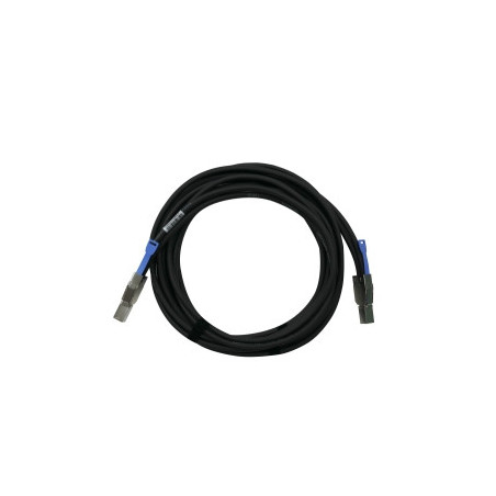 QNAP CAB-SAS30M-8644 cable Serial Attached SCSI (SAS) 3 m Negro, Metálico