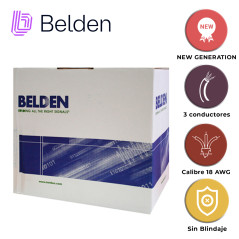 CABLE DE SEGURIDAD Y SONIDO BELDEN 5301UE 008U1000 / INTERIOR / GRIS / 3 CONDUCTORES / 18 AWG / MULTIFILAR / FORRO PVC / CMR / E