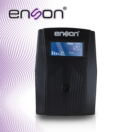No-Break/UPS tipo torre 800VA/480W 6 contactos Línea interactiva ENSON ENS-EA280