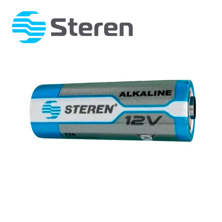 Batería alcalina 12 Volts 55 mAh tipo cilindro STEREN BAT-23A