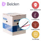 CABLE DE SEGURIDAD Y SONIDO BELDEN 5300UE 008U1000 / INTERIOR / GRIS / 2 CONDUCTORES / 18 AWG / MULTIFILAR / FORRO PVC / CMR / E