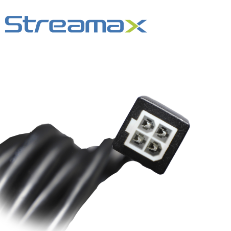 Cable extensor de micrófono conector 5557 y 5559-4PIN 6 metros comunicación bidireccional STREAMAX - MERIVA MMICROPHONE