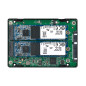 QNAP QDA-A2MAR caja para disco duro externo Carcasa para SSD Negro M.2