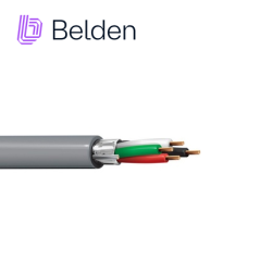 CABLE PARA SEGURIDAD Y SONIDO BELDEN 5202FE 0081000 FORRO PVC GRIS CMR RISER 4 CONDUCTORES CALIBRE 16 AWG MULTIFILAR 100% COBRE 