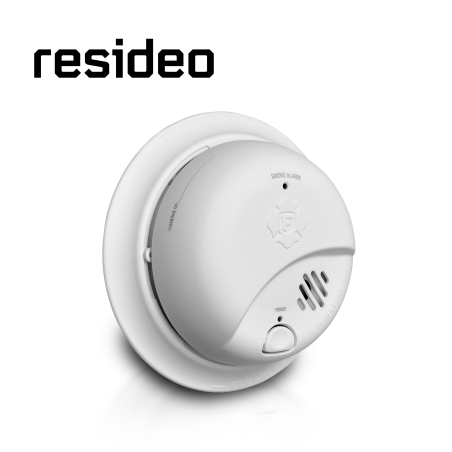 Detector de humo autónomo Detección por IONIZACION Sirena integrada 85 DB Batería por 10 AÑOS no reemplazable RESIDEO 1046858