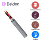 CABLE DE AUDIO COMERCIAL Y SEGURIDAD BELDEN 5200FE 0081000 / INTERIOR / GRIS / 2 CONDUCTORES / 16 AWG / MULTIFILAR / FORRO PVC /