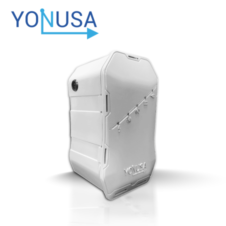 Kit de cerca electrificada para 100 metros energizador con control remoto respaldo de hasta 2 días YONUSA CERCA100MTS