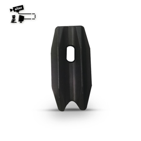 Aislador de esquina para poste para cercas electrificadas para poste de 1/2 " o 3/4 " aislamiento máximo 18 ALTER ALT-AIS3 NEGRO