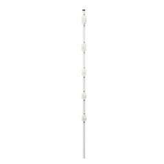 Poste para cercas electrificadas perfil tubular cuadrado 1/2" 5 aisladores de paso aisladores cada 20 cm ALTER POSTE ECON 5