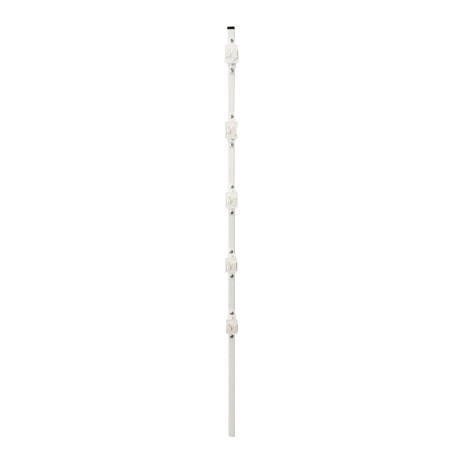 Poste para cercas electrificadas perfil tubular cuadrado 1/2" 5 aisladores de paso aisladores cada 20 cm ALTER POSTE ECON 5