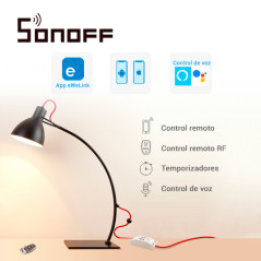 Interruptor inteligente WiFi con receptor RF 433MHz WiFi 2.4GHz RF 433MHz Temporizador SONOFF Sonoff RF / RFR2