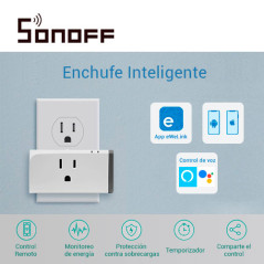 Enchufe inteligente WiFi 2.4 GHz 802.11 b/g/n Corriente máxima 16A Entrada 90~264V CA 50/60Hz SONOFF Sonoff S31 US