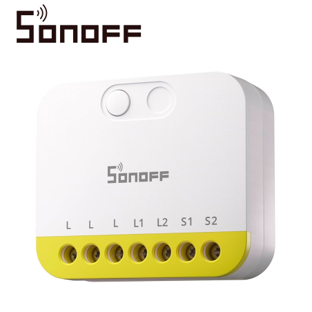 Mini interruptor inalámbrico módulo de automatización para interruptores Zigbee 3.0 2 canales independientes SONOFF MINI-ZB2GS-L