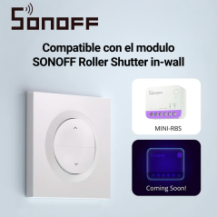 Caja de interruptor de pared para persianas enrollables interruptor de pared para persianas enrollables espacio para SONOFF ERBS