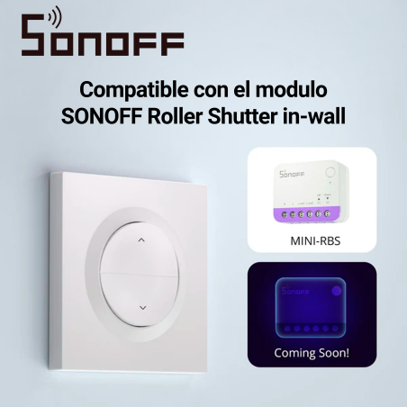 Caja de interruptor de pared para persianas enrollables interruptor de pared para persianas enrollables espacio para SONOFF ERBS