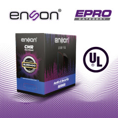 CABLE PARA AUDIO Y SEGURIDAD ENSON EPRO-5504F 6C/22AWG MULTIFILAR 100 POR CIENTO COBRE FORRO DE PVC CMR COLOR GRIS BLINDADO CERT