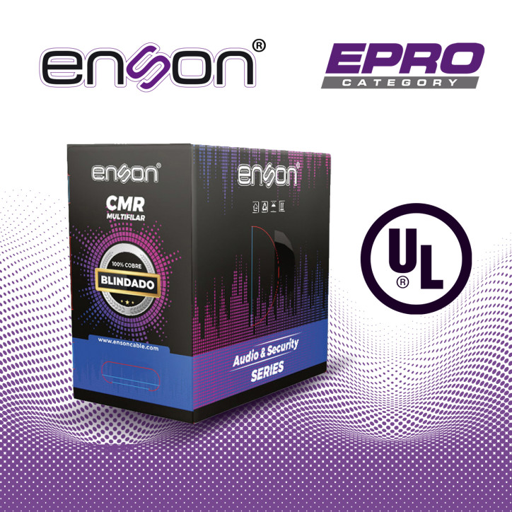 Cable de audio y seguridad 6 conductores Calibre 22 AWG Tipo multifilar ENSON EPRO-5504F