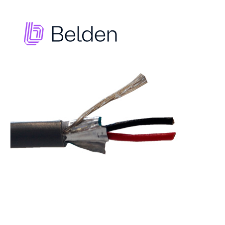 Cable de seguridad y sonido blindado 2 conductores 22 AWG blindado BELDEN 5500F1 0081000