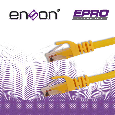 Patch cord UTP Cat6 Categoría 6 Longitud 120 cm Conductor sólido ENSON P6012Y