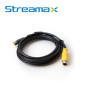 CABLE CONVERTIDOR DIN DE AVIACION STREAMAX M4PIN DJ-TRANSFER / 4 PINES / 0.18 METROS / COMPATIBLE CON CAMARAS AHD Y MDVR MA16MAX