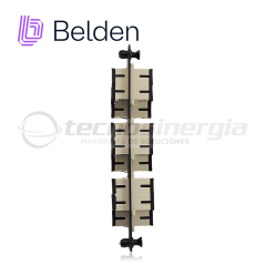 Tira de adaptador de fibra 6 adaptadores dúplex SC Multimodo OM1 BELDEN AX100098