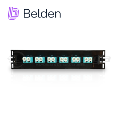 Cassette de fibra óptica Tipo de fibra OM3 Conector LC Duplex 6 PUERTOS BELDEN FF3X06LD