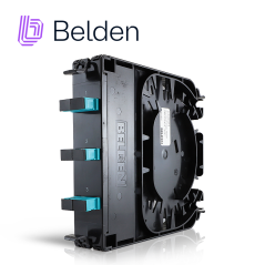 Cassette fibra óptica 3 adaptadores SC 6 hilos multimodo OM3 BELDEN FC3X03SDFS