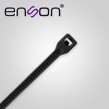 Cincho de nylon Ancho 2.5 mm Largo 100 mm Resistencia de tensión 8 Kgs ENSON ENS-CH100B