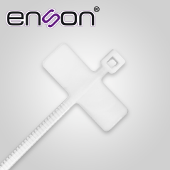 Cincho de nylon etiquetable Etiquetable 2.5 x 100 mm Fuerza de tensión hasta 8 kg ENSON ENS-CHM100