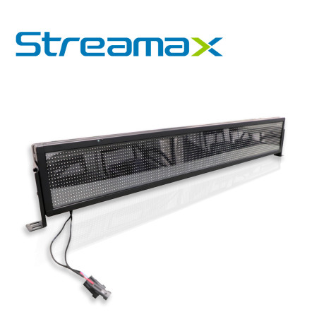 Anunciador display frontal Visibilidad 2-80 m Instalación frontal 18-32 VCD STREAMAX - MERIVA ANDLED-FRONT