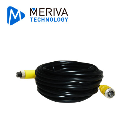 Cable tipo DIN de aviación 4 pines 4 pines 7 m soporta video audio 12VDC STREAMAX - MERIVA MBCE70