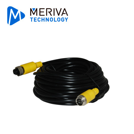 Cable DIN de aviación 4 pines 4 pines 10 m Soporta video audio y 12VDC STREAMAX - MERIVA MBCE110