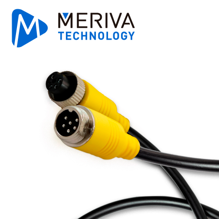 Cable DIN de aviación 6 pines 6 pines 5 metros Blindado STREAMAX - MERIVA MCBEIP50